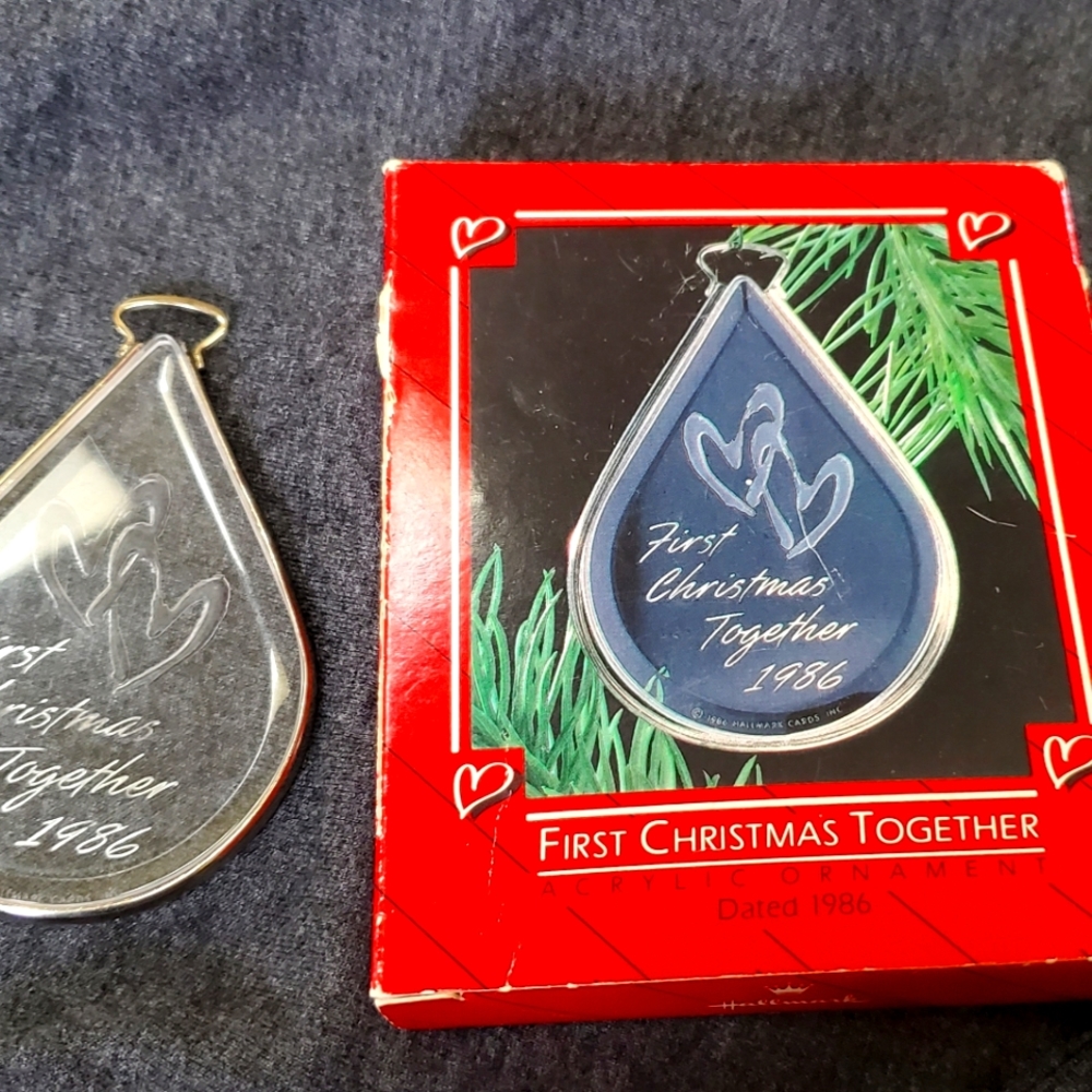 1986 Hallmark First Christmas Together ornament - Vintage